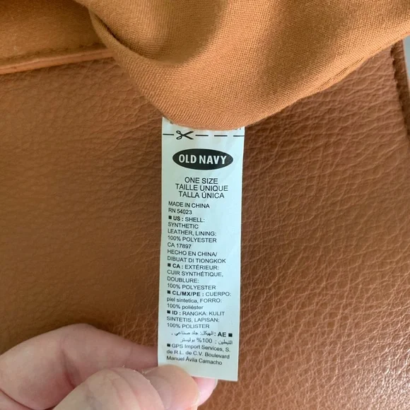 Old Navy Camel Saddlebag Crossbody Bag - Picture 7 of 8